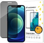 Wozinsky Folie Protectie Ecran WZK Privacy AntiSpy pentru Apple iPhone 12 Pro Max, Sticla securizata, Full Face, Full Glue, Neagra (fol/ec/wzk/pr/ai1/st/fu/fu/ne) - pcone