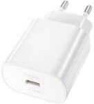 hoco. Incarcator de retea , Quick Charge, 25W, 1 X USB Tip-C, Alb (inc/us/hoc/n2/pd/1x/al)