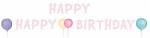 Amscan Happy Birthday Pastel felirat 150 cm (DPA9903715)