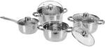 Excellent Houseware Set oale Bourges, inox, cu capac, 8 piese