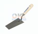 Kubala kéziszerszám, Kőműves burkoló gipszkanál fa nyéllel szélesség: Trapéz: 80x145x55 (mak1011) (mak1011)