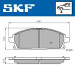 SKF set placute frana, frana disc SKF VKBP 80296 (VKBP 80296)