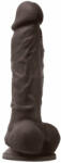 Orion Colours Pleasures - Dildo cu vibrații, maro, 12.7 cm Dildo