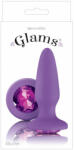 Orion Glams Purple Gem - Dop anal din silicon, mov, 10.5 cm