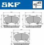 SKF set placute frana, frana disc SKF VKBP 80135 A (VKBP 80135 A)