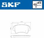 SKF set placute frana, frana disc SKF VKBP 80084 (VKBP 80084)