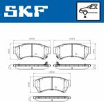 SKF set placute frana, frana disc SKF VKBP 80410 A (VKBP 80410 A)