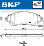 SKF set placute frana, frana disc SKF VKBP 80239 A (VKBP 80239 A)