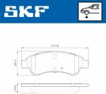 SKF set placute frana, frana disc SKF VKBP 80002 (VKBP 80002)