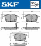 SKF set placute frana, frana disc SKF VKBP 90384 A (VKBP 90384 A)