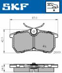 SKF set placute frana, frana disc SKF VKBP 90484 (VKBP 90484)