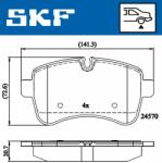 SKF set placute frana, frana disc SKF VKBP 90140 (VKBP 90140)