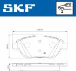 SKF set placute frana, frana disc SKF VKBP 80098 (VKBP 80098)