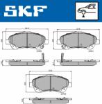 SKF set placute frana, frana disc SKF VKBP 80241 A (VKBP 80241 A)