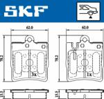SKF set placute frana, frana disc SKF VKBP 90199 - automobilus
