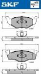 SKF set placute frana, frana disc SKF VKBP 80278 (VKBP 80278)