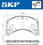SKF set placute frana, frana disc SKF VKBP 80293 (VKBP 80293)