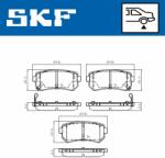 SKF set placute frana, frana disc SKF VKBP 90139 A (VKBP 90139 A)