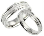 Ékszerkirály Férfi karikagyűrű, nemesacél, ezüstszínű, 10-es méret (32566336188_2)