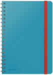 Leitz Caiet de birou LEITZ Cosy, carton laminat, coperta dura, B5, 80 coli, cu spira, dictando, albastru c (L-45270061) - vexio