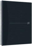 OXFORD Caiet cu spirala A4+, OXFORD Origins, 70 file-90g/mp, Scribzee, coperta PP - dictando - negru (OX-400149999) - vexio
