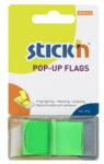 Stick'n Film index autoadeziv 45 x 25mm, 50 file/set, cu dispenser, Stick"n Pop-up - verde (HO-26011)