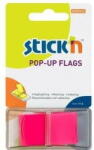 Stick'n Film index autoadeziv 45 x 25mm, 50 file/set, cu dispenser, Stick"n Pop-up - magenta (HO-26013)