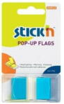 Stick'n Film index autoadeziv 45 x 25mm, 50 file/set, cu dispenser, Stick"n Pop-up - transparent/albastru (HO-26024)