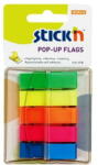 Stick'n Film index autoadeziv 45 x 12mm, 5 x 40file/set, cu dispenser, Stick"n Pop-up - 5 culori neon (HO-26029)