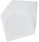  Plic CD alb gumat, 124x124mm cu fereastra, 25buc/set (25.CD.090A) - vexio