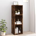 vidaXL Bibliotecă/dulap TV stejar afumat, 36x30x114 cm, lemn prelucrat (826655) Biblioteca