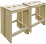 vidaXL Scaune de bar de exterior, 2 buc. , lemn de pin tratat (44911)
