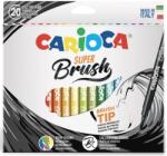 CARIOCA Carioca, varf flexibil - 1-6mm (tip pensula), 20 culori/cutie, CARIOCA Super Brush (CA-42968) - vexio