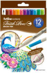 Artline Carioca corp triunghiular, ARTLINE Supreme, varf flexibil (tip pensula), 12 culori/cutie (EPFS-F/12W)
