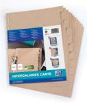 OXFORD Separatoare carton reciclat, A4, 12 buc/set, OXFORD Touareg - bej natural (OX-100204955)