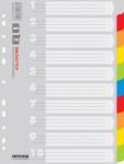 Office Products Separatoare carton color, A4, 170g/mp, 10 culori/set, Office Products (OF-21071021-99) - vexio