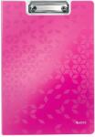Leitz Clipboard LEITZ WOW, dublu, polyfoam, A4, 100 coli, roz (L-41990023) - vexio