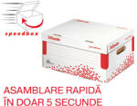 Esselte Container arhivare si transport ESSELTE Speedbox, cu capac, carton, dimensiune S, alb (ES-623911) - vexio