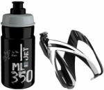 Elite CEO Bottle Cage + Jet Bottle Kit Black Glossy/Black Grey 350 ml Palack