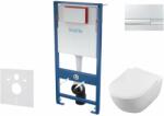 kielle Genesis - Set pentru montare încastrată, toaletă Subway și capac softclose, CeramicPlus, clapetă Gemini I, crom lucios SANI11AK1102 (SANI11AK1102)