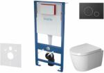 kielle Genesis - Set pentru montare încastrată, toaletă ME by Starck și capac softclose, clapetă Gemini II, negru mat/crom SANI11AP5101 (SANI11AP5101)
