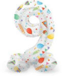 Folat Talpas számos lufi 14" (35cm) fólia szám, számjegy, 9 csak levegővel tölthető, Joyful (LUFI796528)