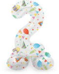 Folat Talpas számos lufi 14" (35cm) fólia szám, számjegy, 2 levegővel tölthető, Joyful (LUFI935054)