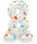 Folat Talpas számos lufi 14" (35cm) fólia szám, számjegy, 8 csak levegővel tölthető, Joyful (LUFI772478)