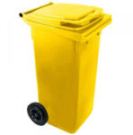  Háztartási kuka 120 L sárga (kerekes)