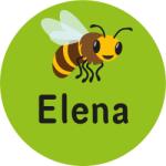 Mama Etichete Etichete pentru haine copii școală și grădiniță, Albină (48 buc. )