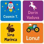 Mama Etichete Etichete termoadezive pentru haine școală copii (39 buc. )