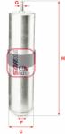 SOFIMA filtru combustibil SOFIMA S 4857 B - piesa-auto