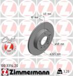 ZIMMERMANN Disc frana ZIMMERMANN 100.3314. 20 - piesa-auto