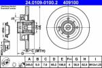 ATE Disc frana ATE 24.0109-0100.2 - piesa-auto